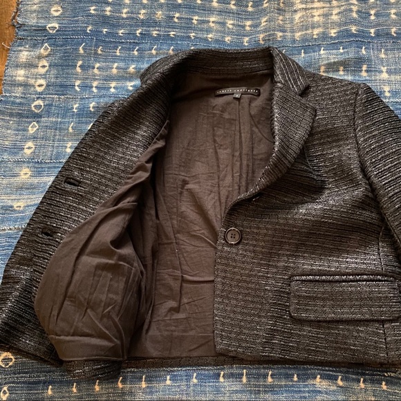 Roberto Rodriguez Raffia Designer 3/4 sleeve Blazer EUC US 4/Small Cotton-blend - Picture 4 of 5